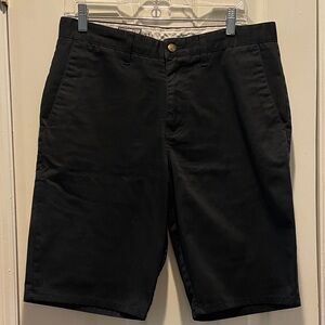 Volcom Men's Black Flat Front Shorts